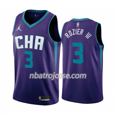 Män Charlotte Hornets Tröja Terry Rozier III 3 2019-20 Jordan Brand Statement Edition Swingman